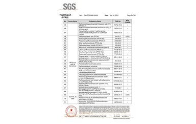 環保測試報告 PFAS CANEC25009106005