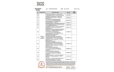 環保測試報告 PFAS CANEC25009106005